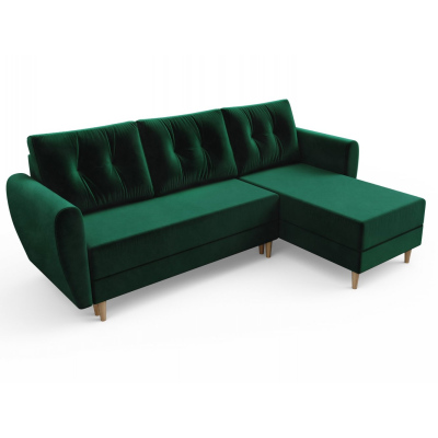 Grünes Ecksofa PIVEK