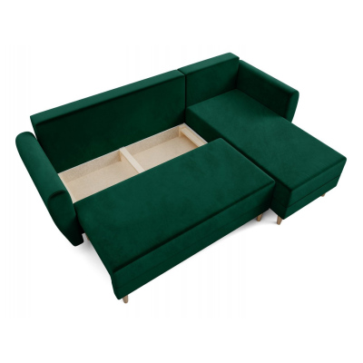 Grünes Ecksofa PIVEK