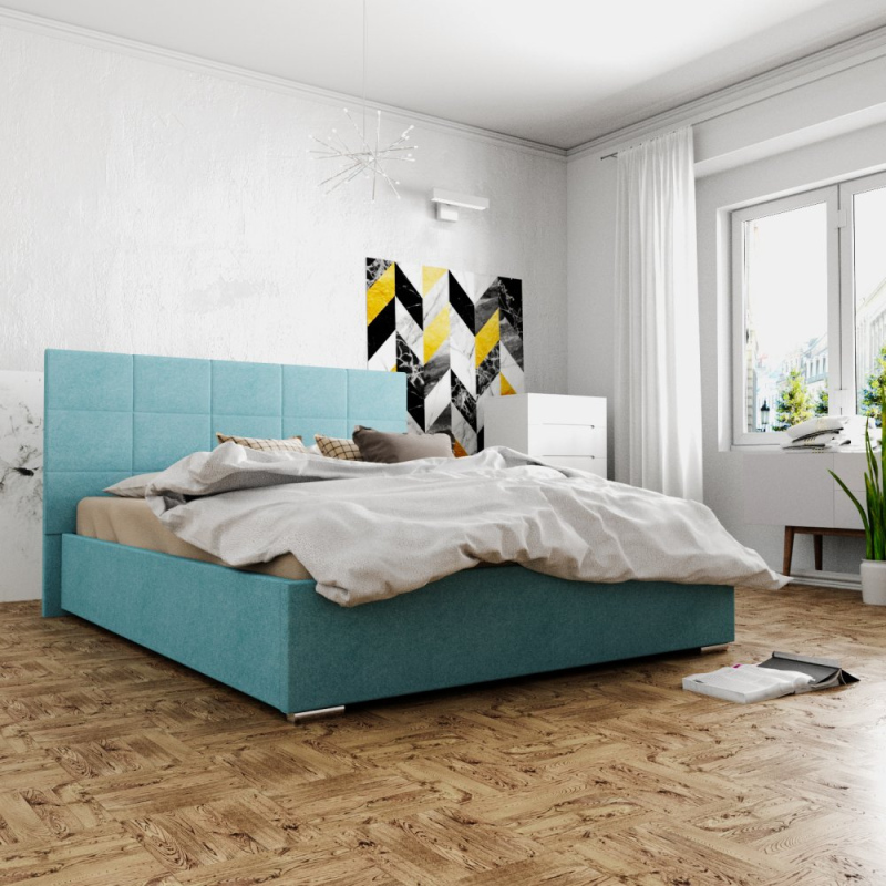 Doppelbett 180x200 FLEK 4 – blau