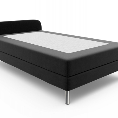 Bett für Teenager mit Metallbeinen 90x200 HENRYK 2 – schwarz