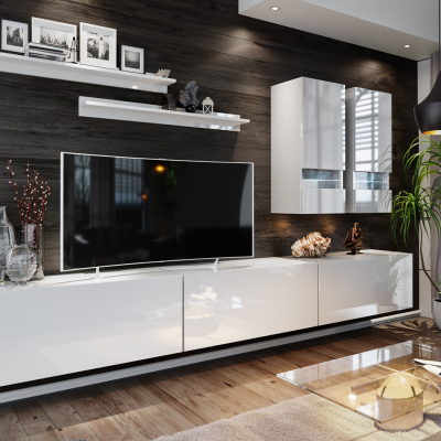 Modernes Wohnzimmer-Set BRADT 1 - weiß