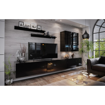 Modernes Wohnzimmer-Set BRADT 1 - schwarz