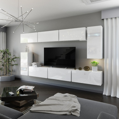 Modernes Wohnzimmer-Set BRADT 3 - weiß