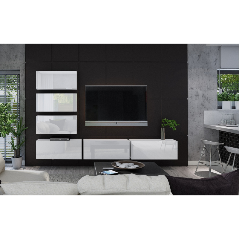 Modernes Wohnzimmer-Set BRADT 4 - weiß