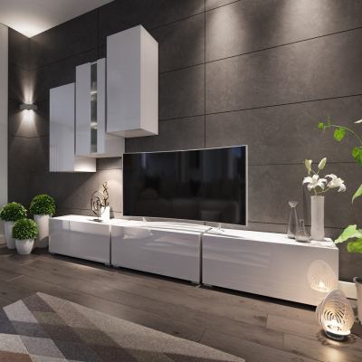 Modernes Wohnzimmer-Set BRADT 5 - weiß
