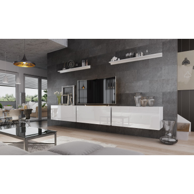Modernes Wohnzimmer-Komplettset BRADT 6 – weiß