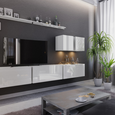 Modernes Wohnzimmer-Set BRADT 7 - weiß