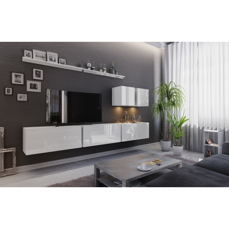 Modernes Wohnzimmer-Set BRADT 7 - weiß