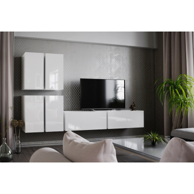 Modernes Wohnzimmer-Set BRADT 8 - weiß