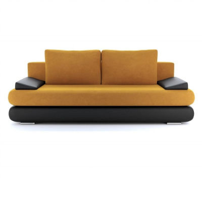 Schlafsofa ROBBI – gelb/schwarz