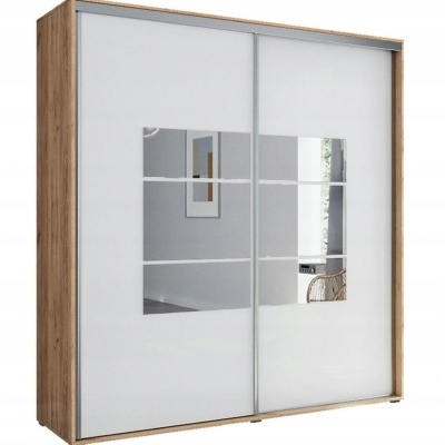 Kleiderschrank mit Spiegel ANASTACIO, Breite 150 cm, Höhe 215 cm