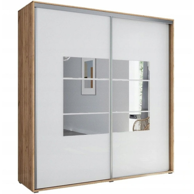 Kleiderschrank mit Spiegel ANASTACIO, Breite 150 cm, Höhe 215 cm
