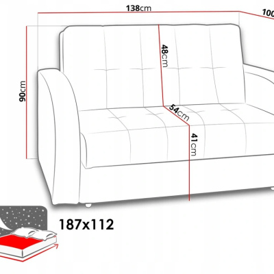 Schlafsofa ADAM - beige