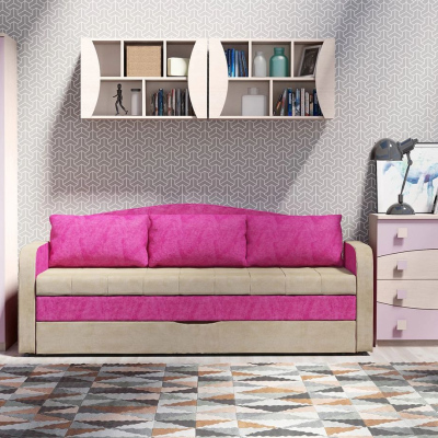 Schlafsofa mit Stauraum TURAN - rosa