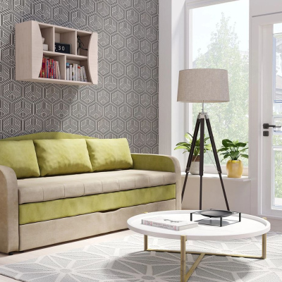 Schlafsofa mit Stauraum TURAN - grün