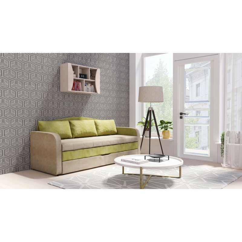 Schlafsofa mit Stauraum TURAN - grün