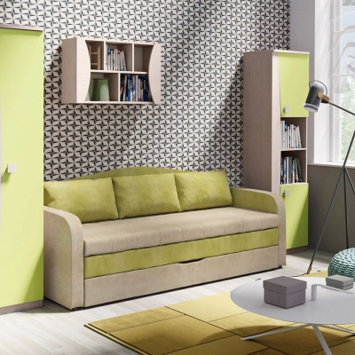 Schlafsofa mit Stauraum TURAN - grün