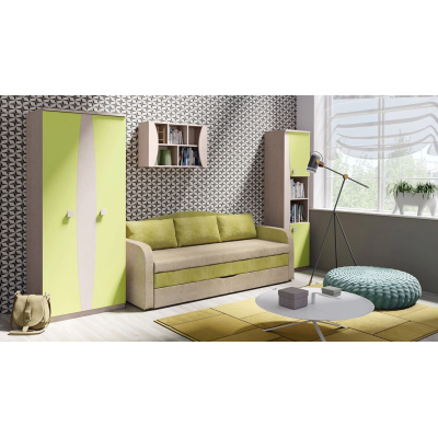 Schlafsofa mit Stauraum TURAN - grün