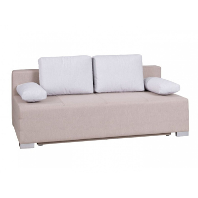 IGOR Schlafsofa mit Kissen und Stauraum – beige