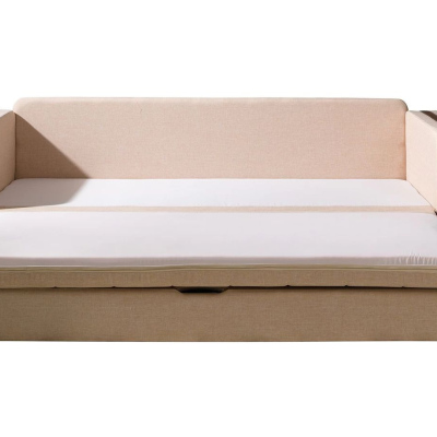 Schlafsofa mit Kissen EWALD - beige