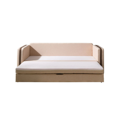 Schlafsofa mit Kissen EWALD - beige