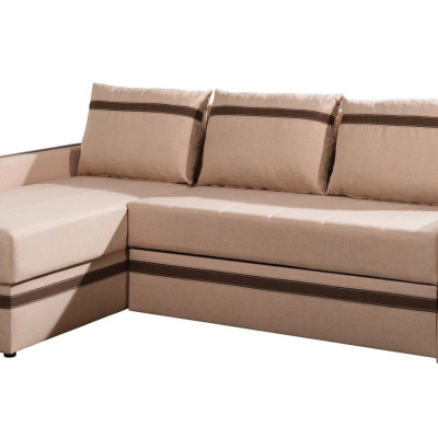 Ecksofa mit Kissen EWALD - beige