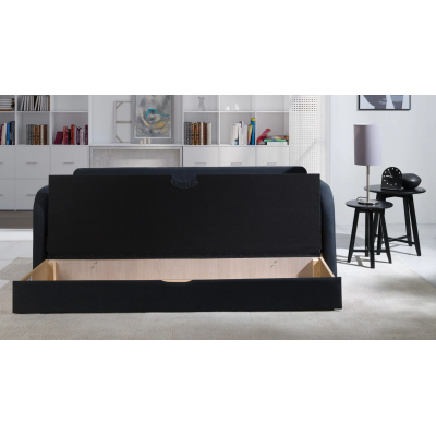 Sofa für Kinderzimmer RADIM - braune / rosa Kissen