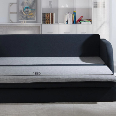 Sofa für Kinderzimmer RADIM - braune / rosa Kissen