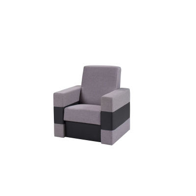 Gepolsterter Sessel KATKA 1 - grau