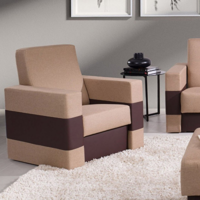 Komfortabler Sessel GREGOR LUX – braun