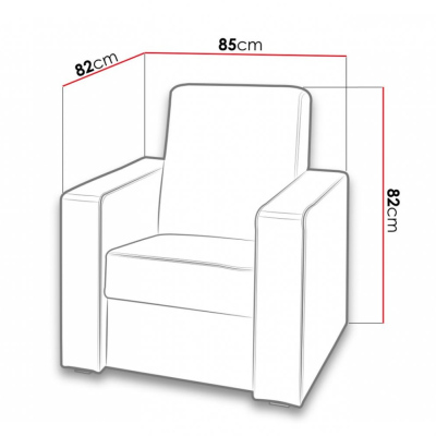 Komfortabler Sessel GREGOR LUX – braun