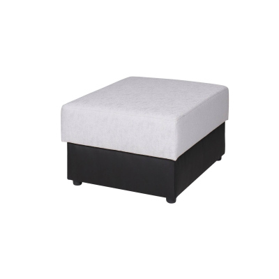 Hocker BOLEK - grau / creme