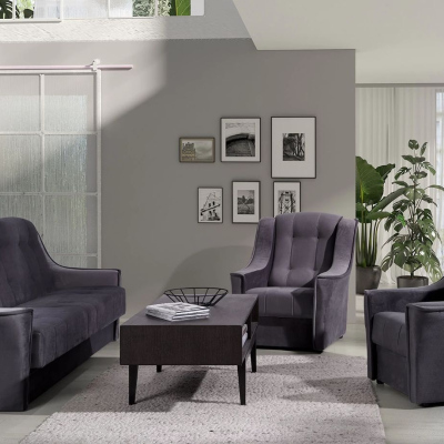 Bequemer Relaxsessel NICK – grau
