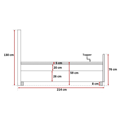 Magisches Landhausbett Bradley Lux 120x200, grün + Matratzenauflage