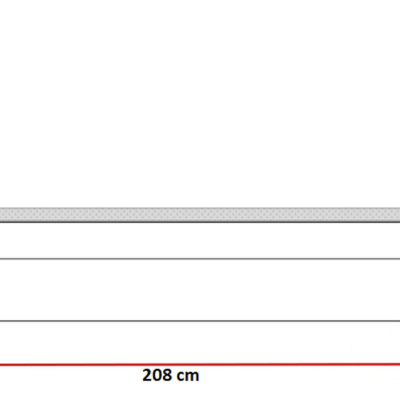 Kontinentales Bett 120x200 BENITA - rot + GRATIS Matratzenauflage