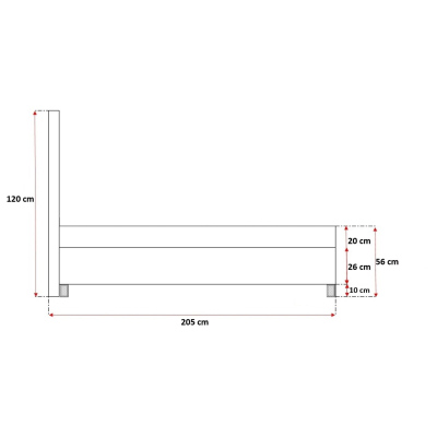 Luxusbett Cassandra 160x200, Braun