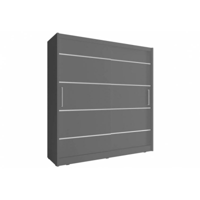 Schwebetürenschrank 180 MARVAN – Graphit