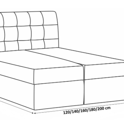 Doppelbett mit Matratze und Lattenrost Sandy Grau, Weiß 200 + Gratis-Topper