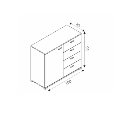 Kommode HUK – Graphit