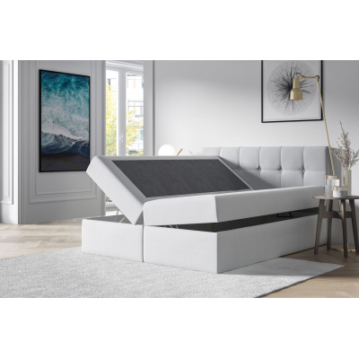 Polsterbett mit Stauraum 200x200 RECIVIO – Dunkelgrau
