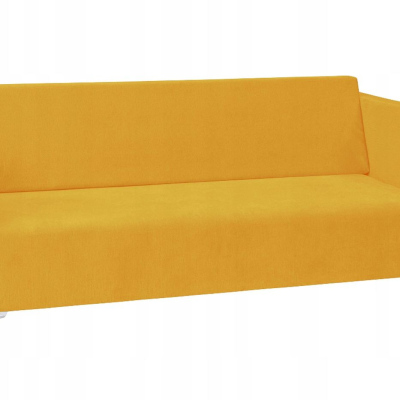Dreisitzer-Sofa SIMON - gelb / Metallbeine