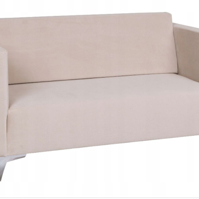 Zweisitzer-Sofa SIMON – beige / Metallbeine