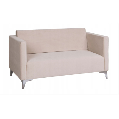 Zweisitzer-Sofa SIMON – beige / Metallbeine