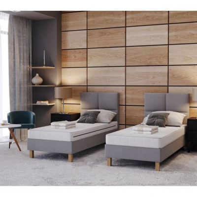 Hotelbett 90x200 DENI – grau