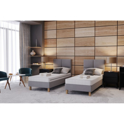 Hotelbett 90x200 DENI – grau