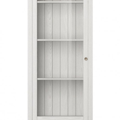 Außergewöhnliche Vitrine EROL – abisko ash / Eiche Lefkas, links