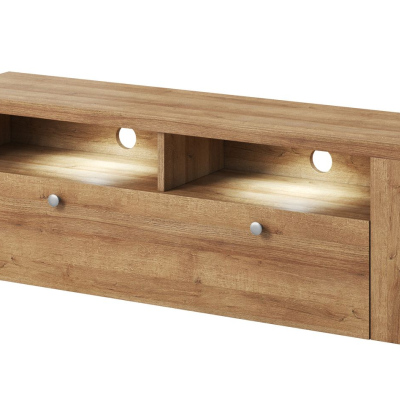 TV-Ständer mit Nischen LEONOR - Riviera Eiche