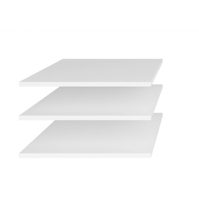 3er-Set Einlegeböden für OLIKA Kombi-Kleiderschrank - weiß