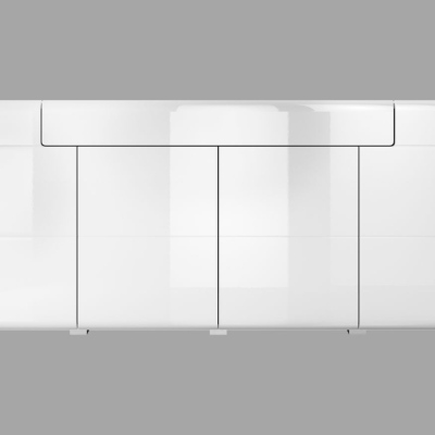 Glänzende Kommode mit Schublade COLORADO – weiß