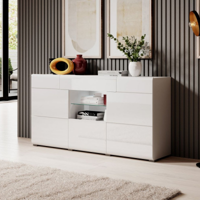 Moderne Kommode COLORADO – weiß
